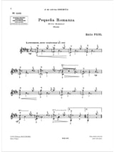 Pequena Romaza (Pujol 1222) - Emilio Pujol - Partition
